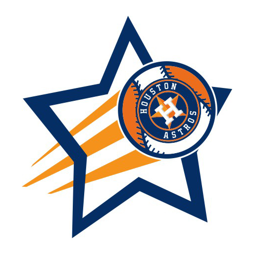 Houston Astros Baseball Goal Star logo iron on paper